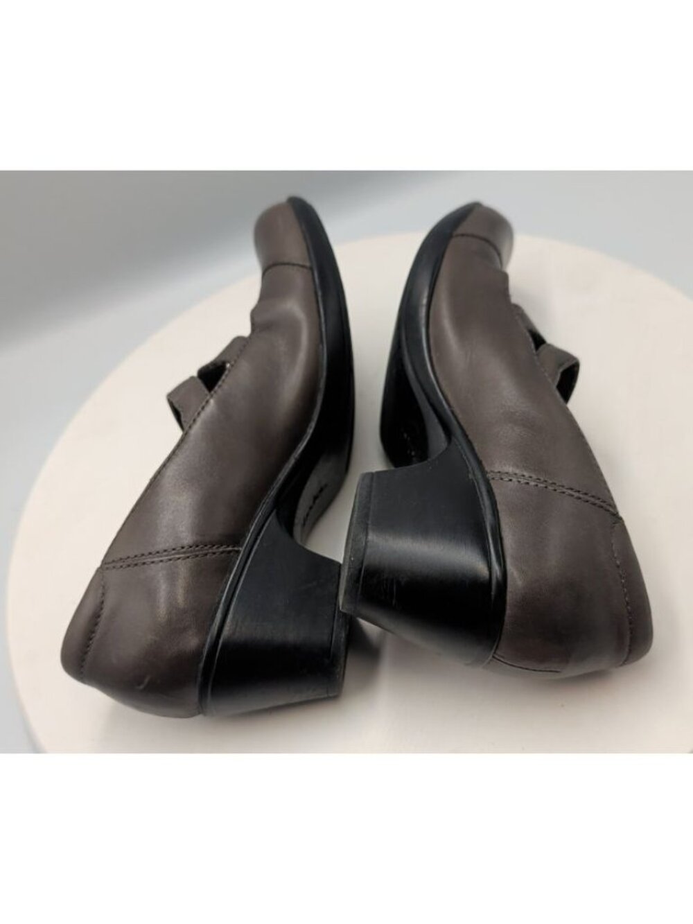 Clarks Ingalls Siene Mary Jane Leather Shoes Womens us 7.5M Grey Boho Croquette - Picture 6 of 10
